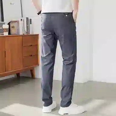羽浅 韩版修身运动纯色薄款个性百搭轻商务直筒裤休闲裤 男女同款