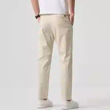 羽浅 轻商务时尚潮流日常纯色百搭直筒休闲裤 男女同款