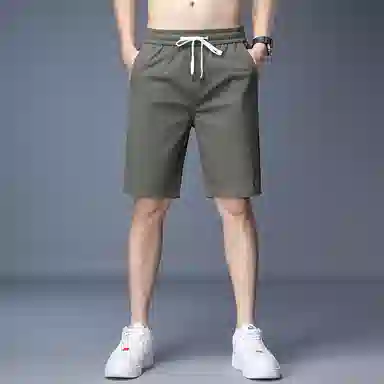羽浅 抽绳五分夏季宽松透气潮流运动休闲短裤 男款