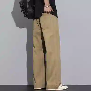 羽浅 美式潮牌宽松直筒阔腿休闲裤 男款