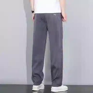 羽浅 潮流莱赛尔天丝弹力长裤时尚精致小标百搭直筒休闲裤 男款