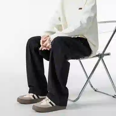 羽浅 潮牌美式纯棉扎染工装长裤时尚百搭宽松直筒休闲裤 男款