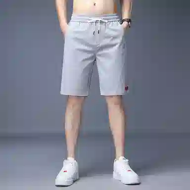 羽浅 抽绳五分夏季宽松透气潮流运动休闲短裤 男款