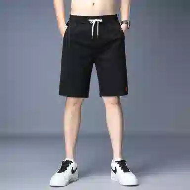 羽浅 抽绳五分夏季宽松透气潮流运动休闲短裤 男款