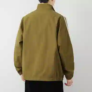 羽浅 潮牌条纹休闲百搭立领夹克外套 男款