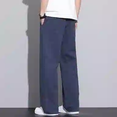 羽浅 美式潮牌宽松直筒阔腿休闲裤 男款