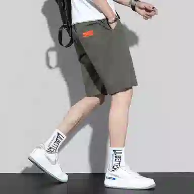 羽浅 薄款宽松透气潮流运动五分裤休闲短裤 男款