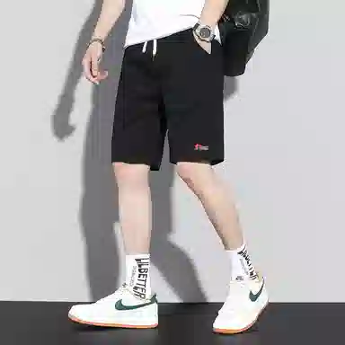 羽浅 薄款宽松透气潮流运动五分裤休闲短裤 男款
