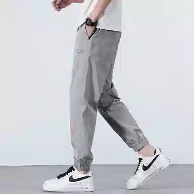 羽浅 薄款运动束脚裤潮流宽松舒适百搭休闲裤 男款
