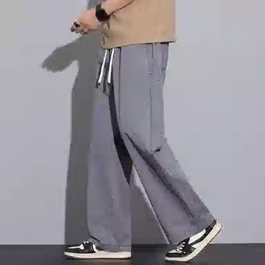 羽浅 美式潮牌宽松直筒阔腿休闲裤 男款