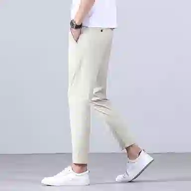 羽浅 九分裤子男轻商务通勤日常百搭基础款小个子显高薄款西裤休闲裤 男款