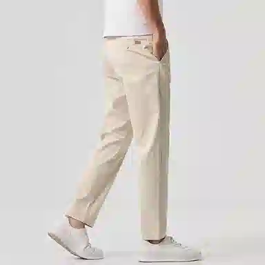 羽浅 轻商务时尚潮流日常纯色百搭直筒休闲裤 男女同款
