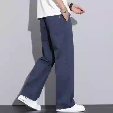 羽浅 美式潮牌宽松直筒阔腿休闲裤 男款