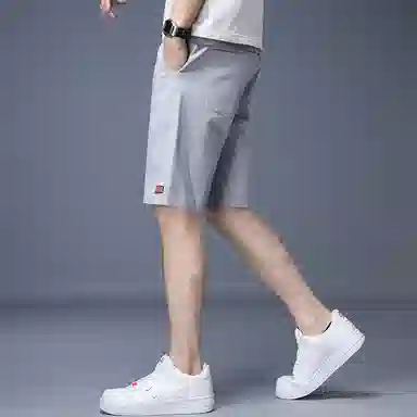 羽浅 抽绳五分夏季宽松透气潮流运动休闲短裤 男款