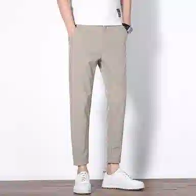 羽浅 薄款速干潮牌修身九分小脚裤休闲裤 男款