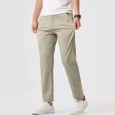 羽浅 轻商务时尚潮流日常纯色百搭直筒休闲裤 男女同款