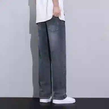 羽浅 宽松直筒裤百搭阔腿休闲长裤子牛仔裤 男女同款
