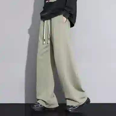 羽浅 潮牌痞帅垂感运动长裤时尚宽松百搭直筒休闲裤 男款