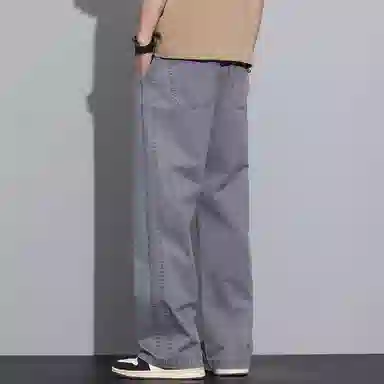 羽浅 美式潮牌宽松直筒阔腿休闲裤 男款