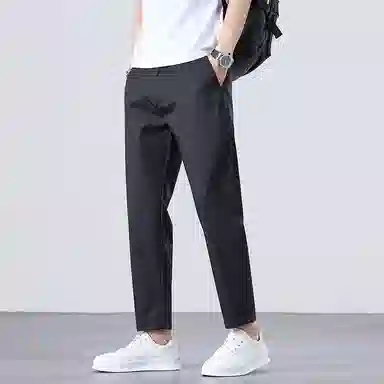 羽浅 速干透气九分裤薄款小直筒修身百搭运动裤日常基础款休闲裤 男款