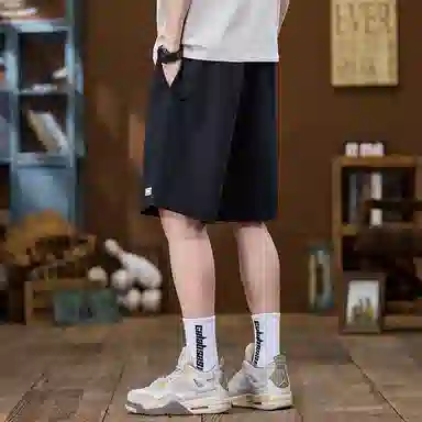 羽浅 夏季薄款速干五分裤冰丝宽松大码休闲短裤 男款