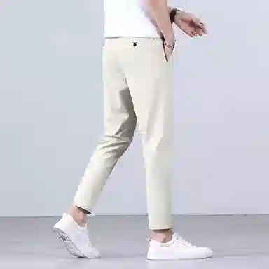 羽浅 九分裤子男轻商务通勤日常百搭基础款小个子显高薄款西裤休闲裤 男款
