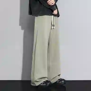 羽浅 潮牌痞帅垂感运动长裤时尚宽松百搭直筒休闲裤 男款