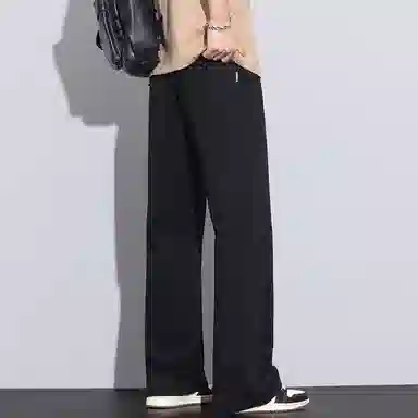 羽浅 美式潮牌宽松直筒阔腿休闲裤 男款