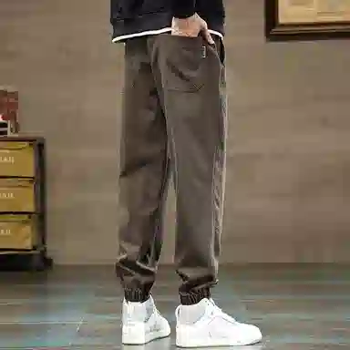 羽浅 潮流时尚百搭修身直筒束脚休闲裤 男款
