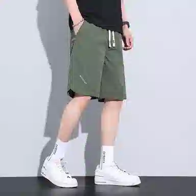 羽浅 五分裤潮流设计感百搭宽松休闲短裤 男款