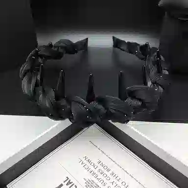 【高级感珠光网纱星空】 攸委 小香风发箍女防滑带齿纹理感日常外戴高颅顶头箍洗脸神器 亚克力 压发卡网红百搭气质发窟 男女同款情侣款