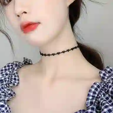 【黑桃心choker显白显瘦】 攸委 高级感暗系可爱甜酷少女爱心项圈百搭时尚小众设计 丝绒布 不褪色创意成人女 搭配卫衣项链同款 女款