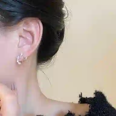 【星河闪耀~璀璨】 攸委 浪漫星星镶钻精致耳钉女 甜酷仙女高级感轻奢不对称耳环气质冷淡风 锆石 小众设计感创意优雅独特耳坠耳饰 女款