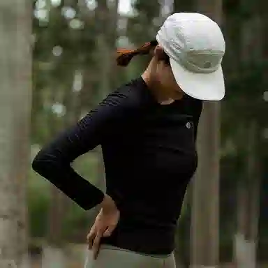 必迈 套头圆领长袖健身衣 女款 黑色