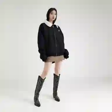 水中花 宽松短款休闲棉服 女款