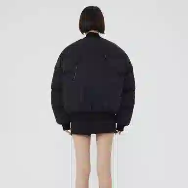 水中花 原创小众设计感飞行员合身纯色气质棉服 男女同款