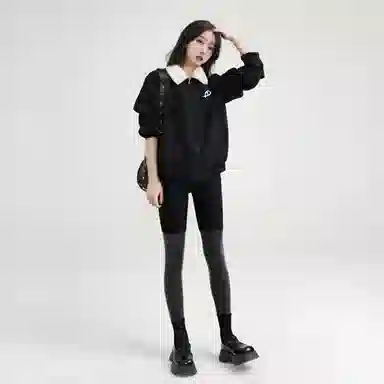 水中花 宽松短款休闲棉服 女款