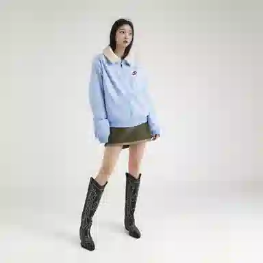 水中花 宽松短款休闲棉服 女款