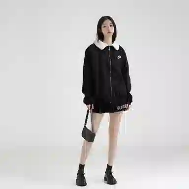 水中花 宽松短款休闲棉服 女款