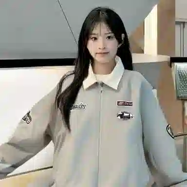 水中花 复式学院风小众设计感潮牌棒球服 男女同款