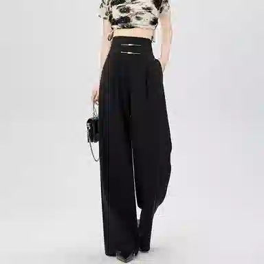 水中花 舒适高腰宽松百搭休闲裤 女款