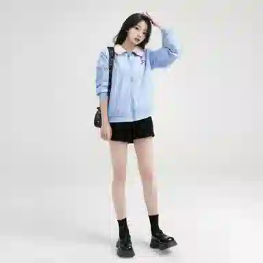 水中花 宽松短款休闲棉服 女款