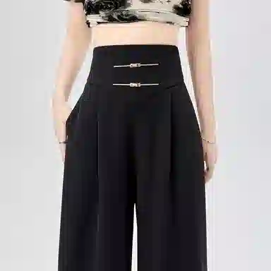 水中花 舒适高腰宽松百搭休闲裤 女款