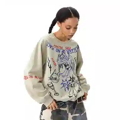 CONP AW24 Monster Park Graffiti Crewneck Sweatshirt