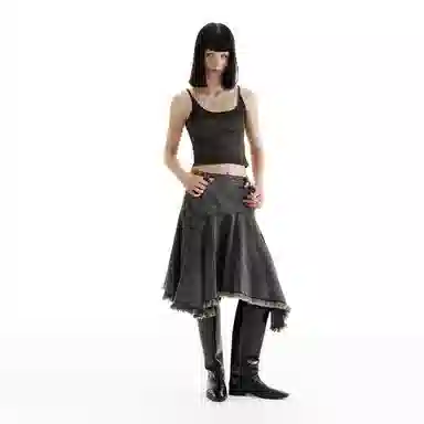 CONP Label Dislocation Denim Skirt