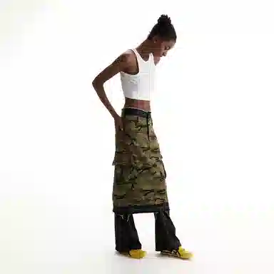 CONP Camouflage Cargo Dress Light Khaki