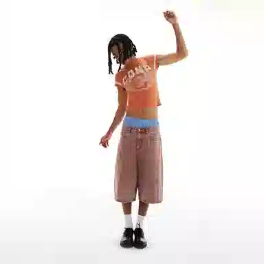 CONP Retro Crewneck T-Shirt Grapefruit Red