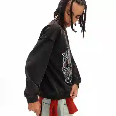 CONP Broken Carousel Long Sleeve Sweatshirt Dark Gray