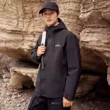 雅鹿 连帽拉链舒适羽绒服 男女同款