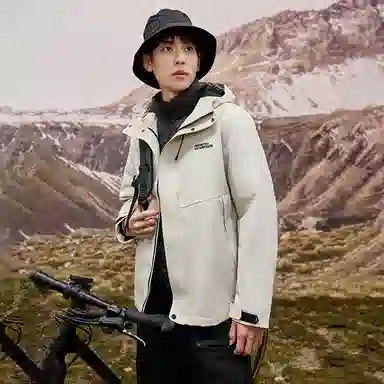 雅鹿 连帽拉链舒适羽绒服 男女同款